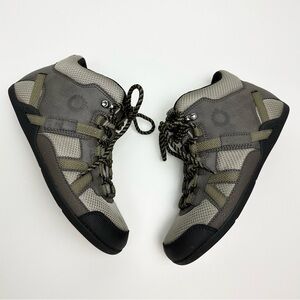 Gray/Green and Black Women's Athletic Shoes